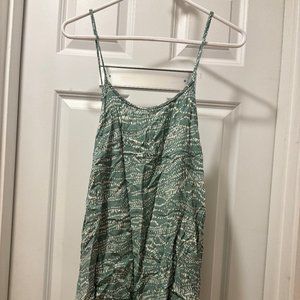 Urban Outfitters teal and white mini dress